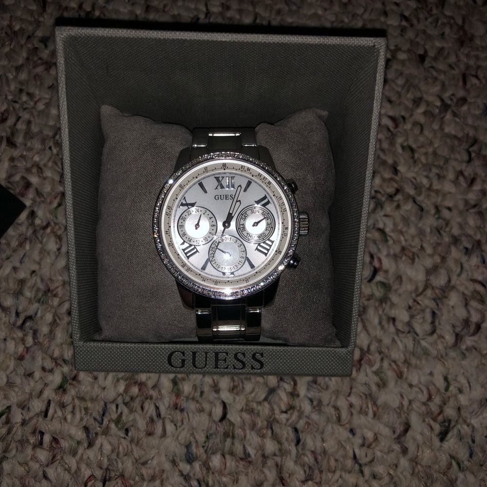 Guess silver watch